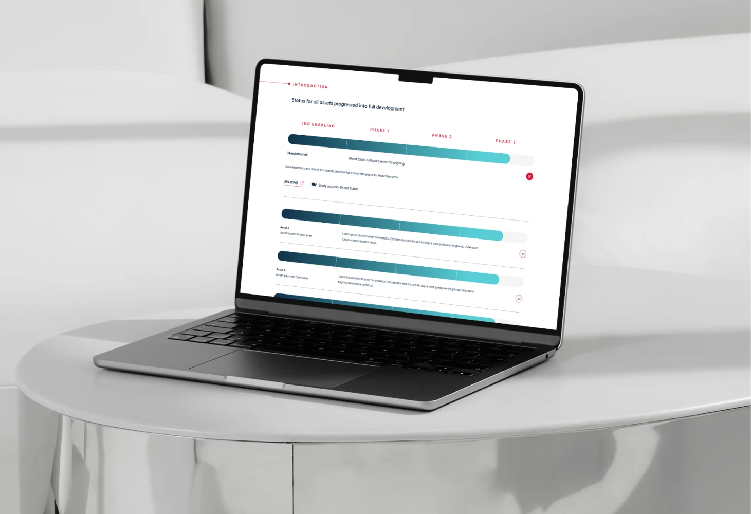 Apollo Therapeutics website design